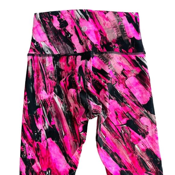 Lululemon Wunder Train High-Rise Tight Size 4 25" Incentive Pink Refresh Black - Picture 6 of 7